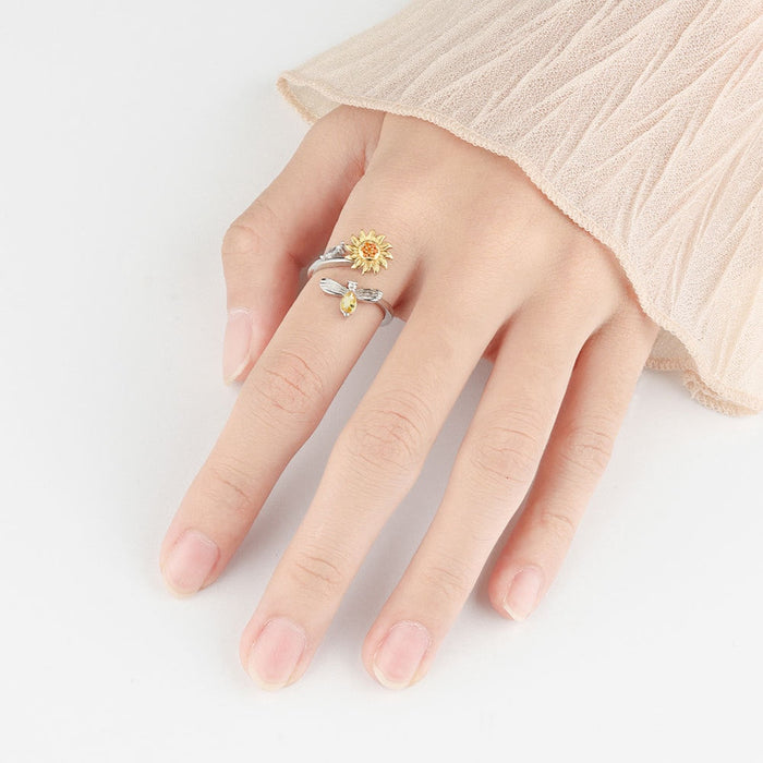 Alexa - Sunflower Serenity Anxiety Ring