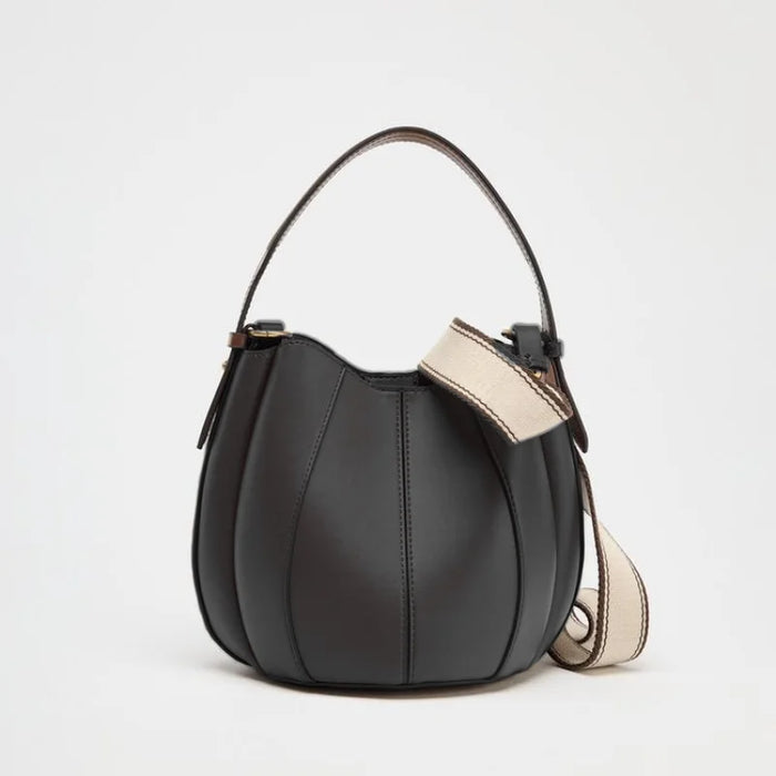 Olyra | Labu Curved Tote-Tote Bags-Urban Devyne-Black-Urban Devyne
