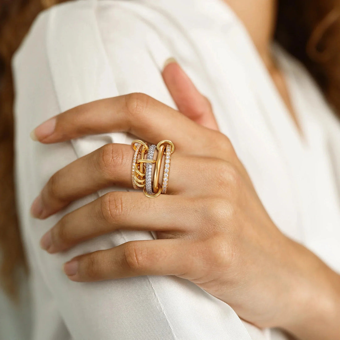 Auria Stacked Diamond Ring