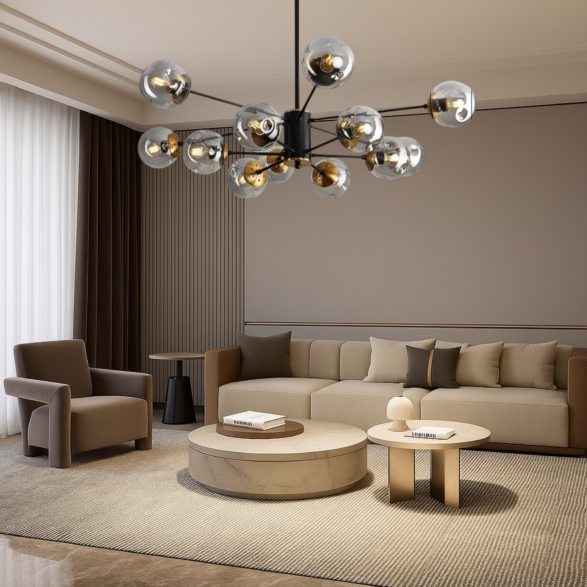 Chandelier in Elegant Scandinavian Style