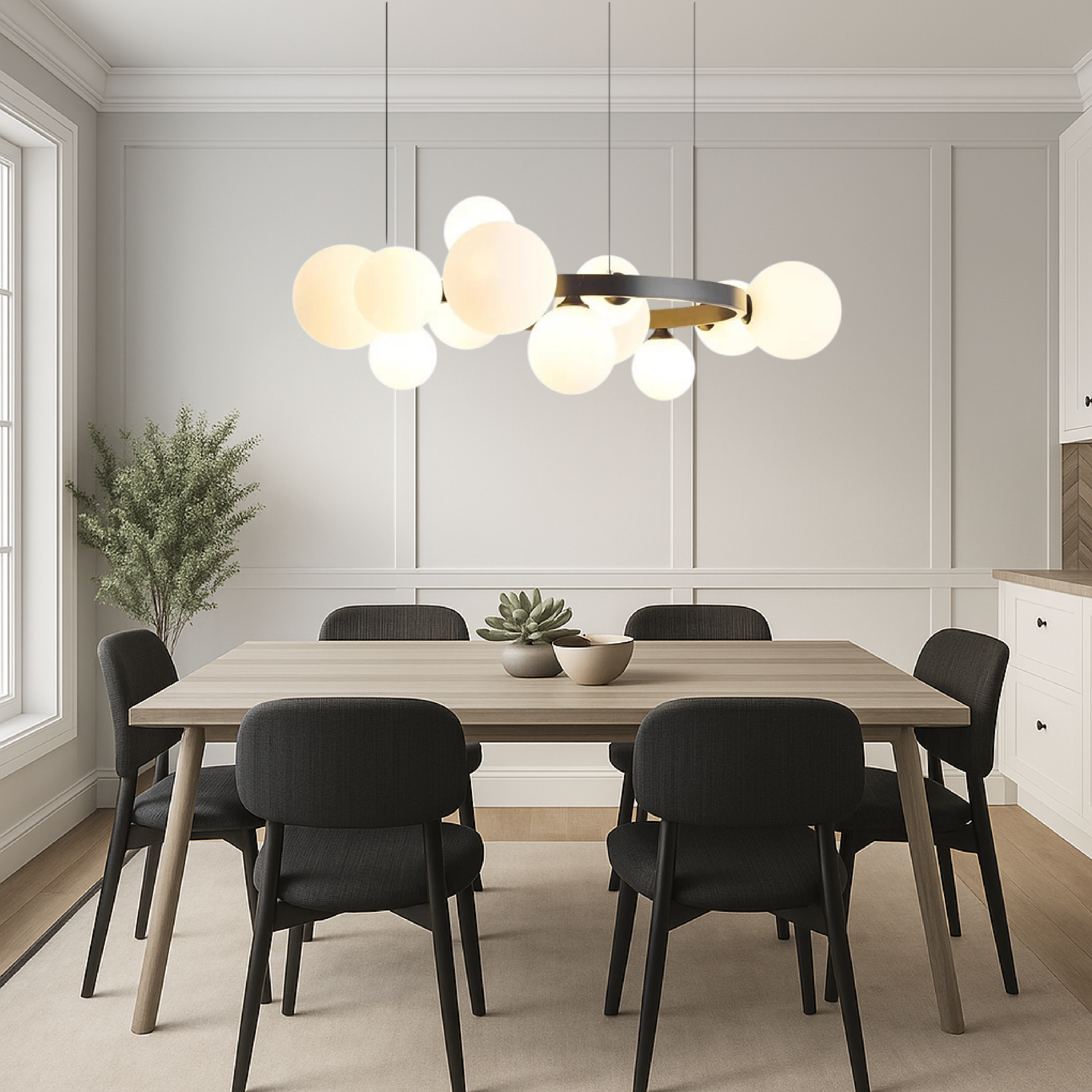 Modern Scandinavian Style Chandelier for Living Room