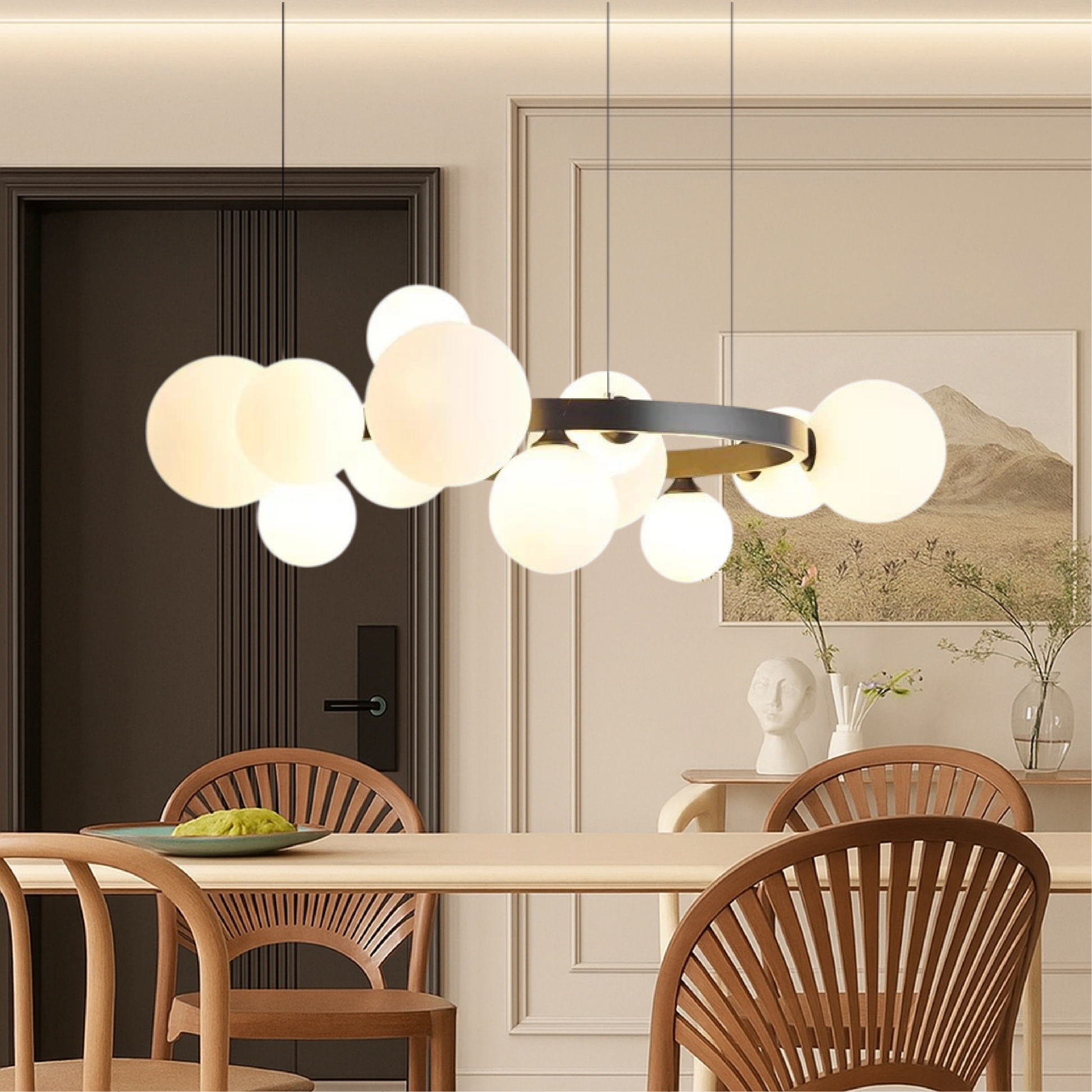 Modern Scandinavian Style Chandelier for Living Room
