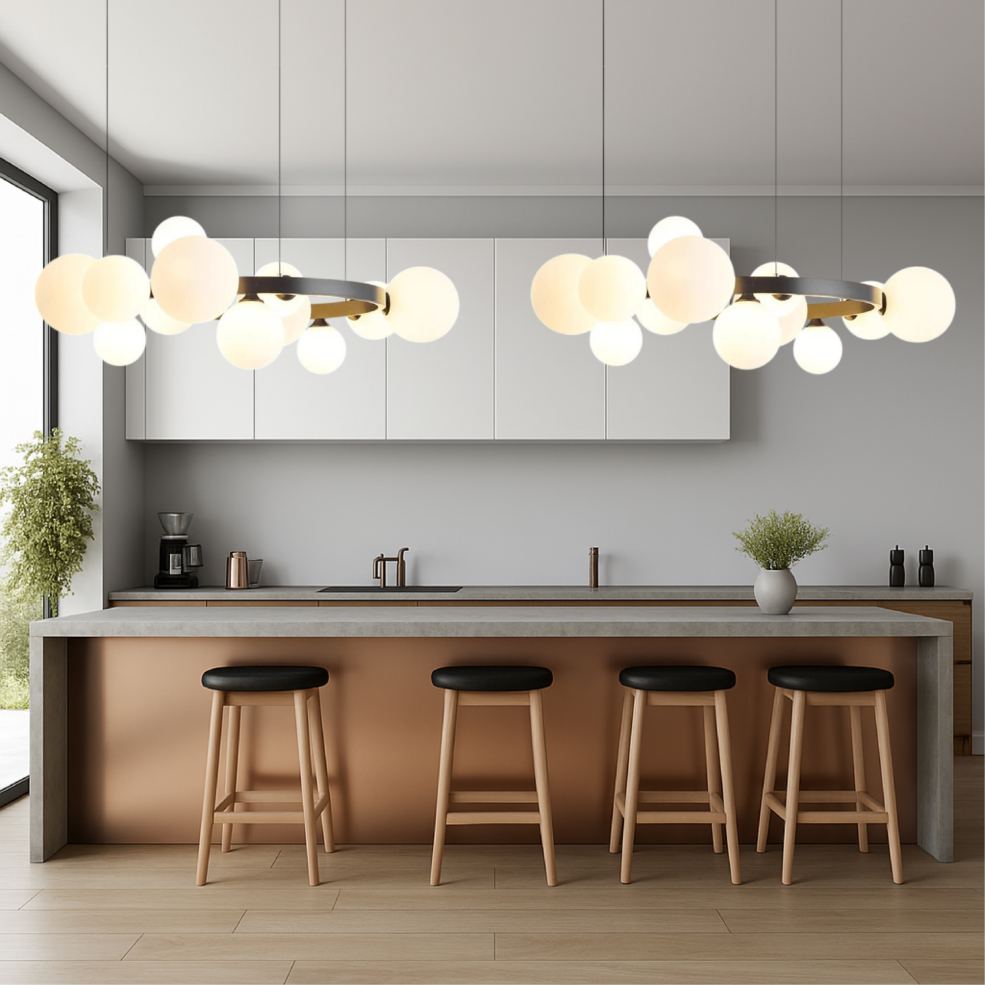 Modern Scandinavian Style Chandelier for Living Room