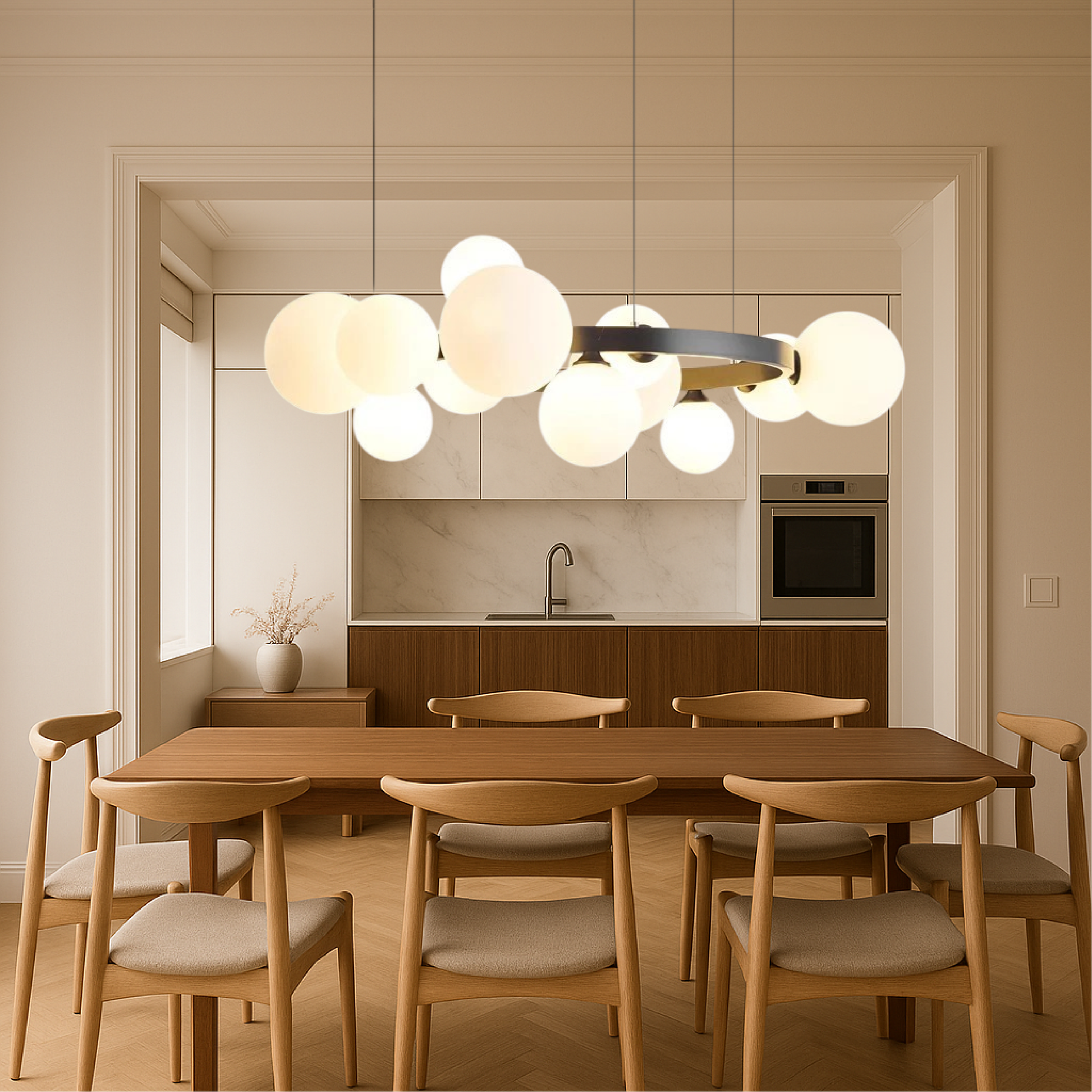 Modern Scandinavian Style Chandelier for Living Room