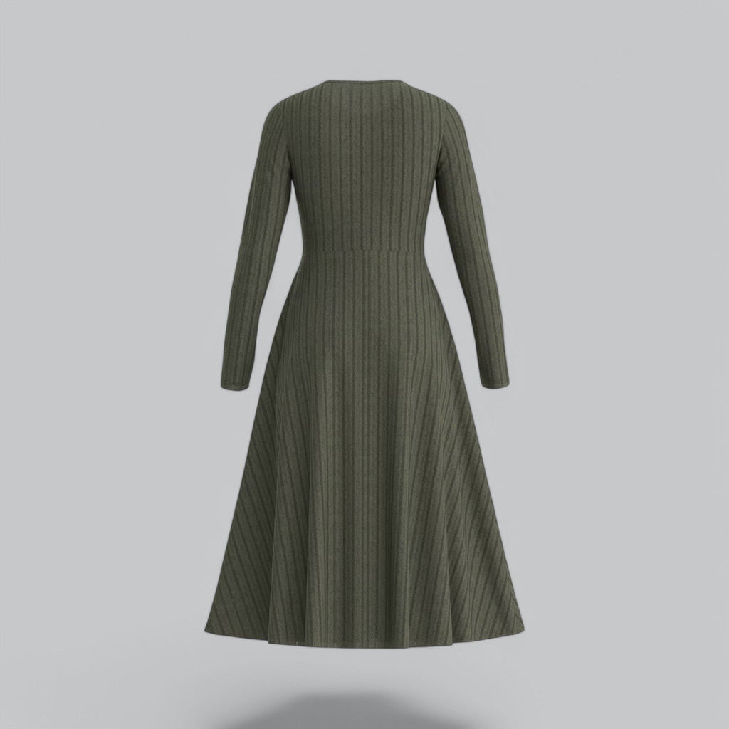 Muse | High-Waisted Pleated Maxi Dress