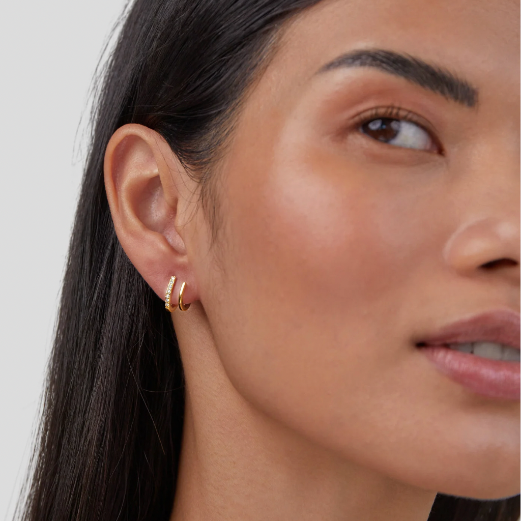 Avira | Gold and Crystal Claw Earrings-Earrings-Urban Devyne-Urban Devyne