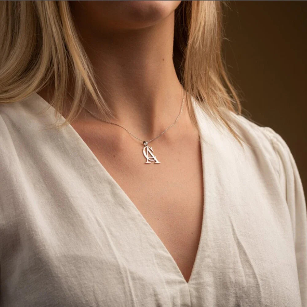 Effie Minimal Personalized Monogram Necklace