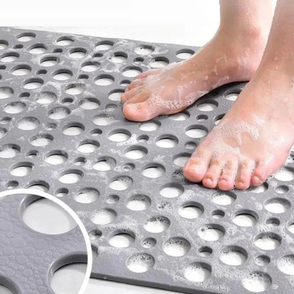 Non-Slip Bathroom Shower Mat with Secure Suction