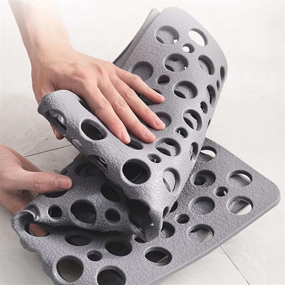 Non-Slip Bathroom Shower Mat with Secure Suction