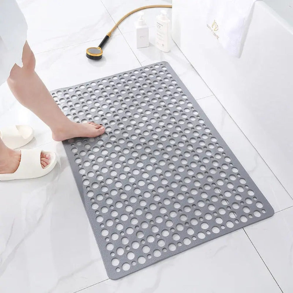 Non-Slip Bathroom Shower Mat with Secure Suction
