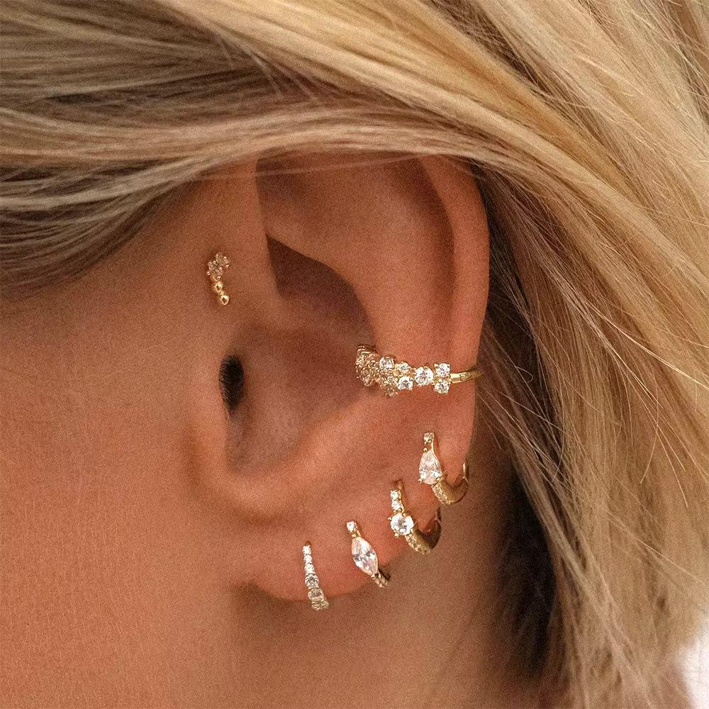 Mini Diamond Hoops