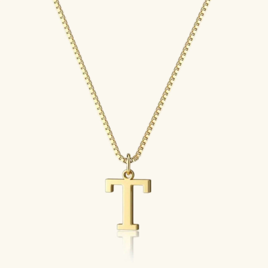 Gold Letter Initial Necklace