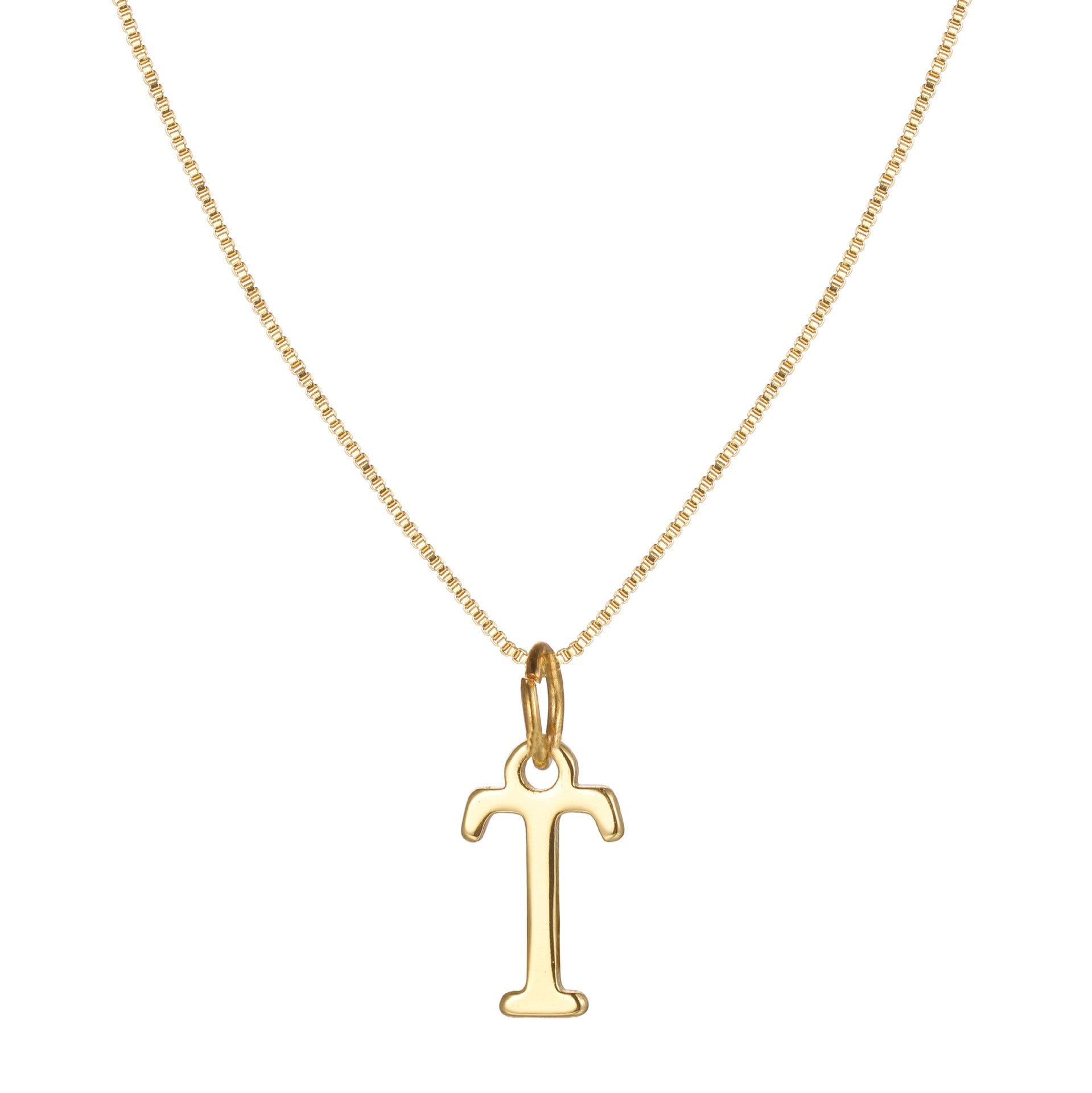 Charlene 14k Minimal Serif Initial Necklace