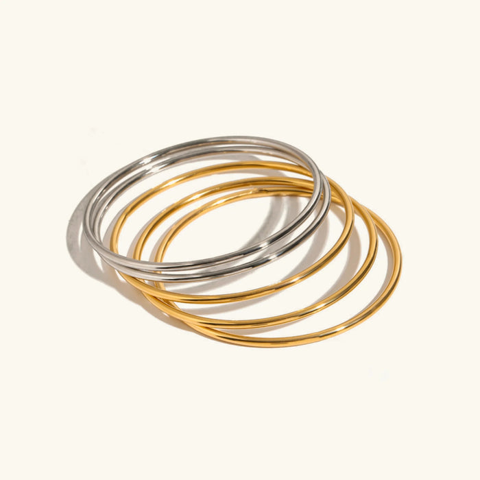 Gold Bangle Set