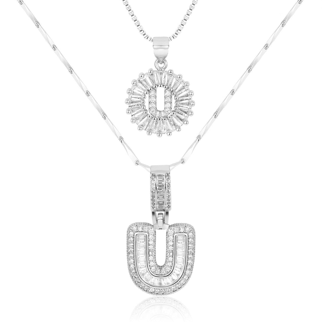 Olivia 14k Diamond Letter Initial Necklaces