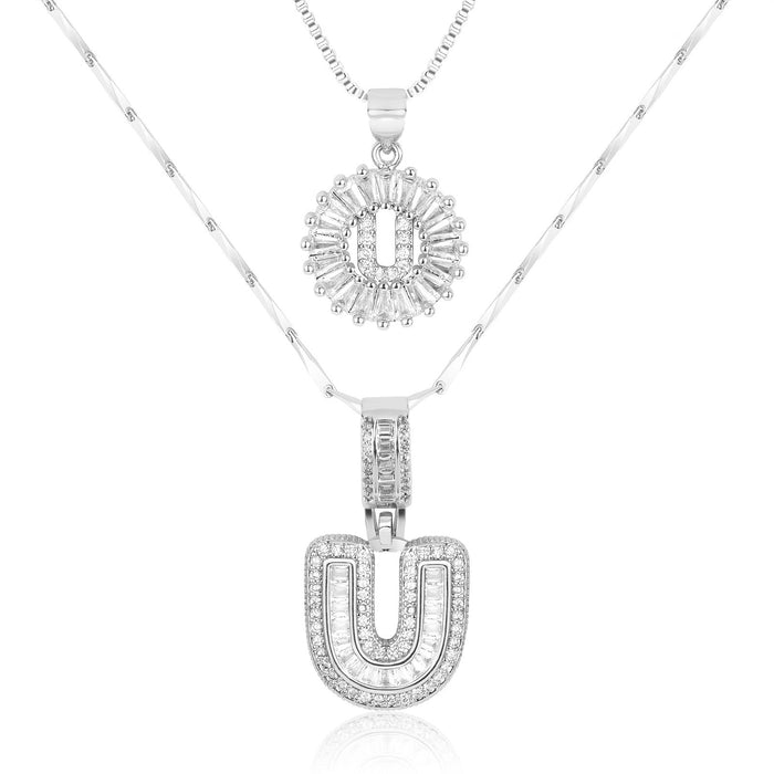 Olivia 14k Diamond Letter Initial Necklaces