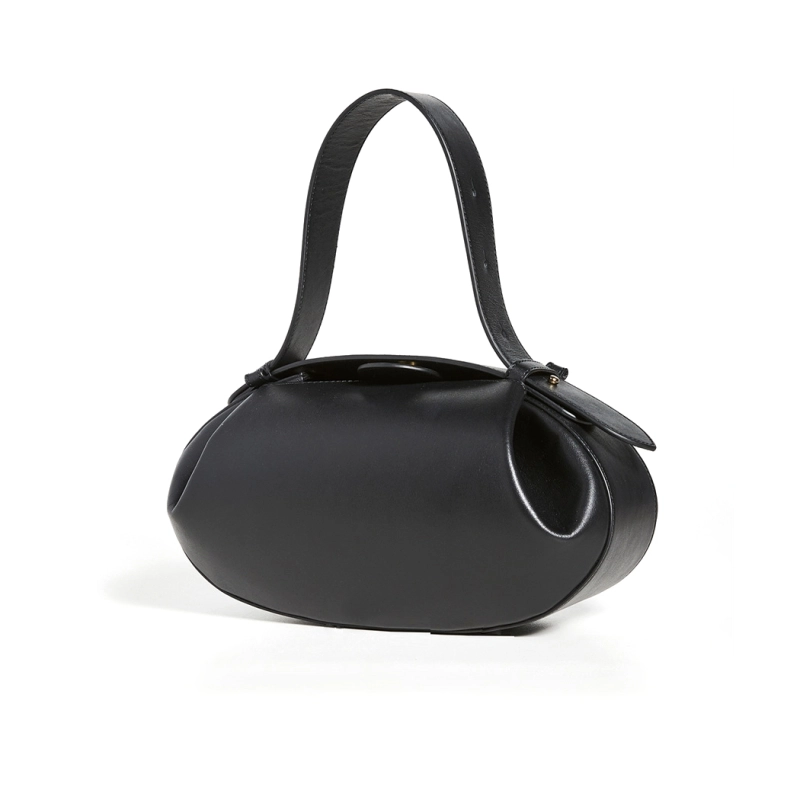 Sophia | Sculpted Brown Leather Shoulder Bag-Shoulder Bags-Urban Devyne-Black-Urban Devyne