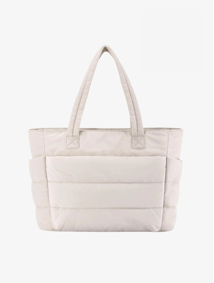 Fernanda | Puffer Tote Bag-Handbag-Urban Devyne-Pearl White-Urban Devyne
