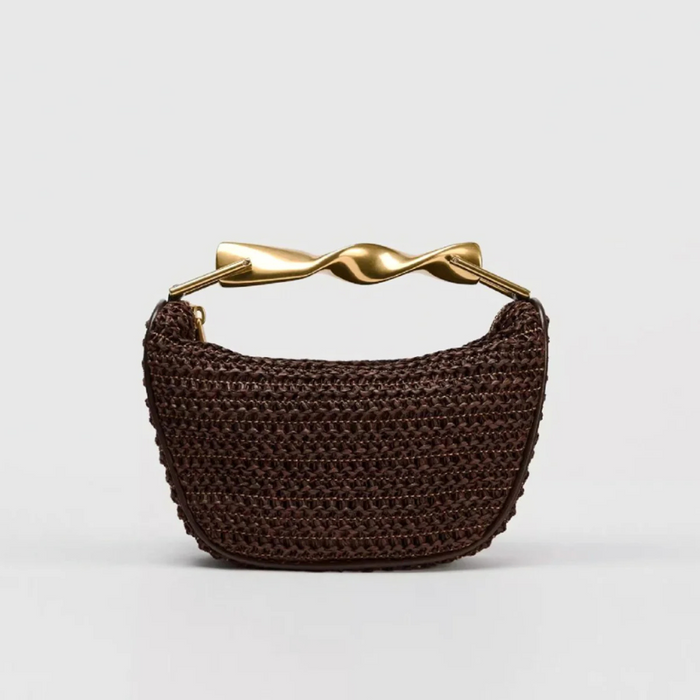 Noelle | Mini Woven Bag-Handbag-Urban Devyne-Dark Brown-Urban Devyne