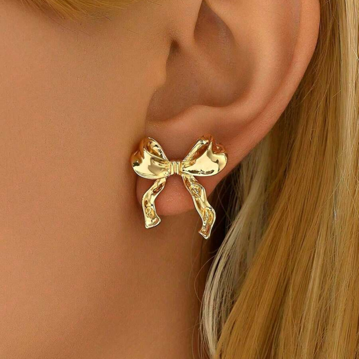 Novella | Stud Earrings with Bow Design-Earrings-Urban Devyne-Urban Devyne