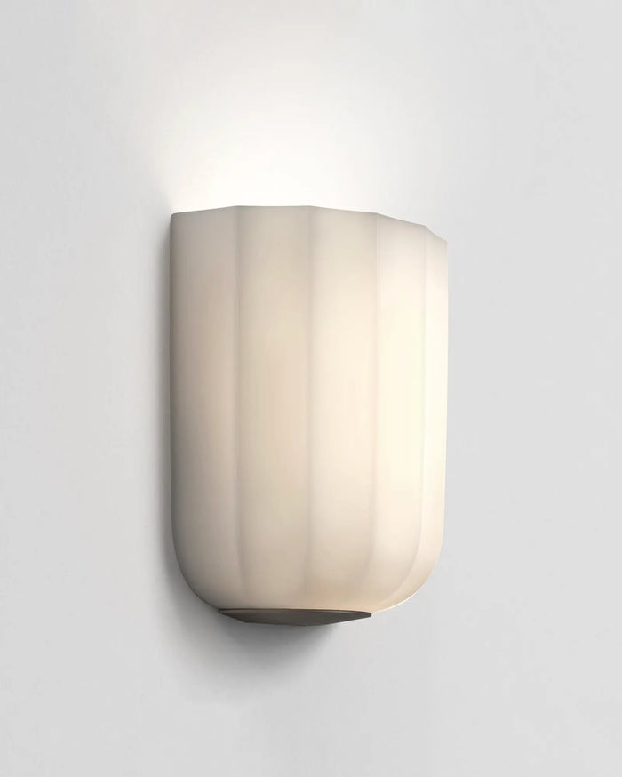 Fluted Ceramic Wall Light