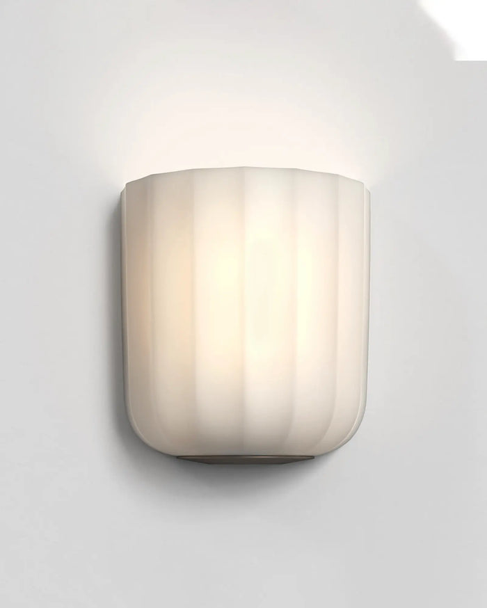 Fluted Ceramic Wall Light
