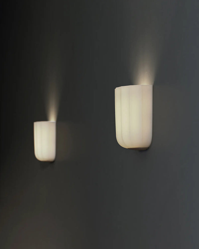 Fluted Ceramic Wall Light