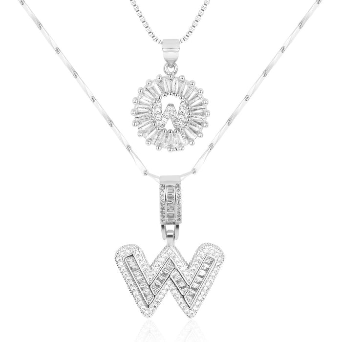 Olivia 14k Diamond Letter Initial Necklaces