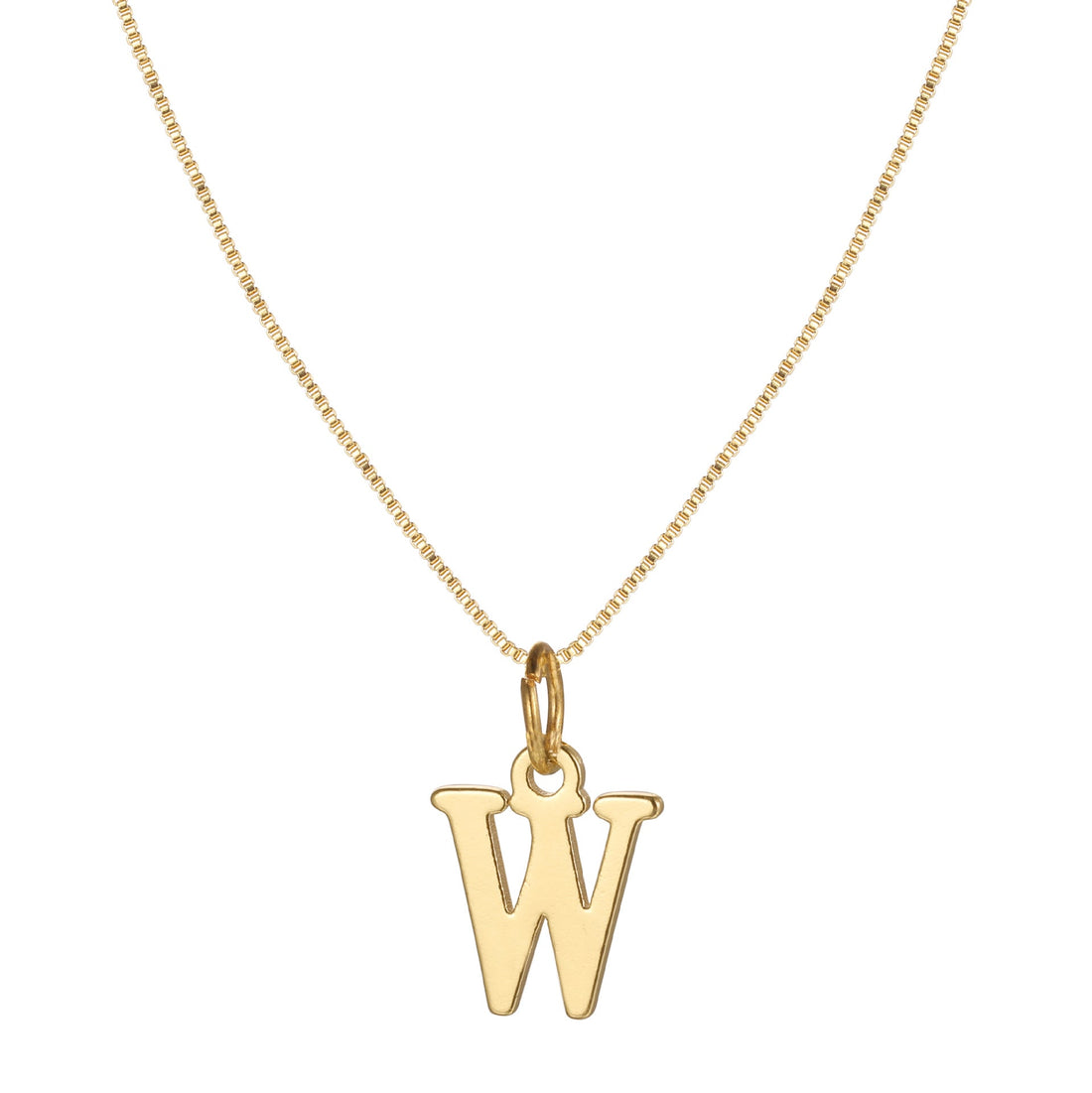 Charlene 14k Minimal Serif Initial Necklace