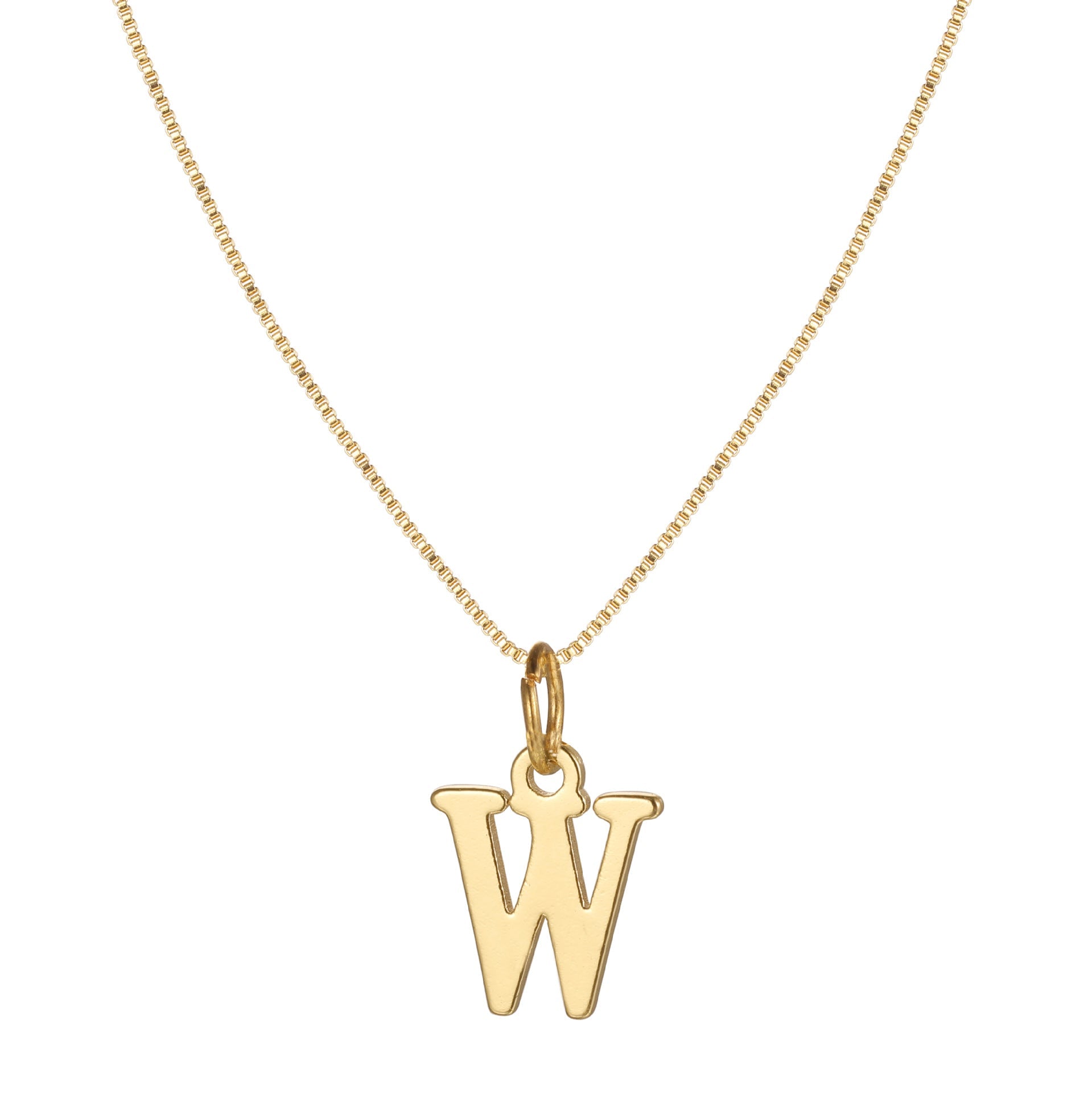 Charlene 14k Minimal Serif Initial Necklace