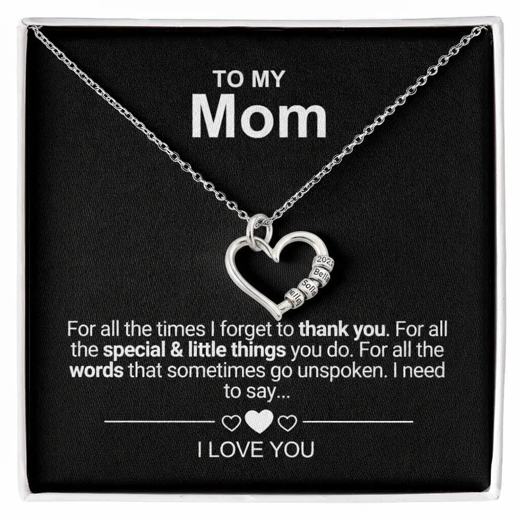 To My Mom - The Heart of the Family Necklace