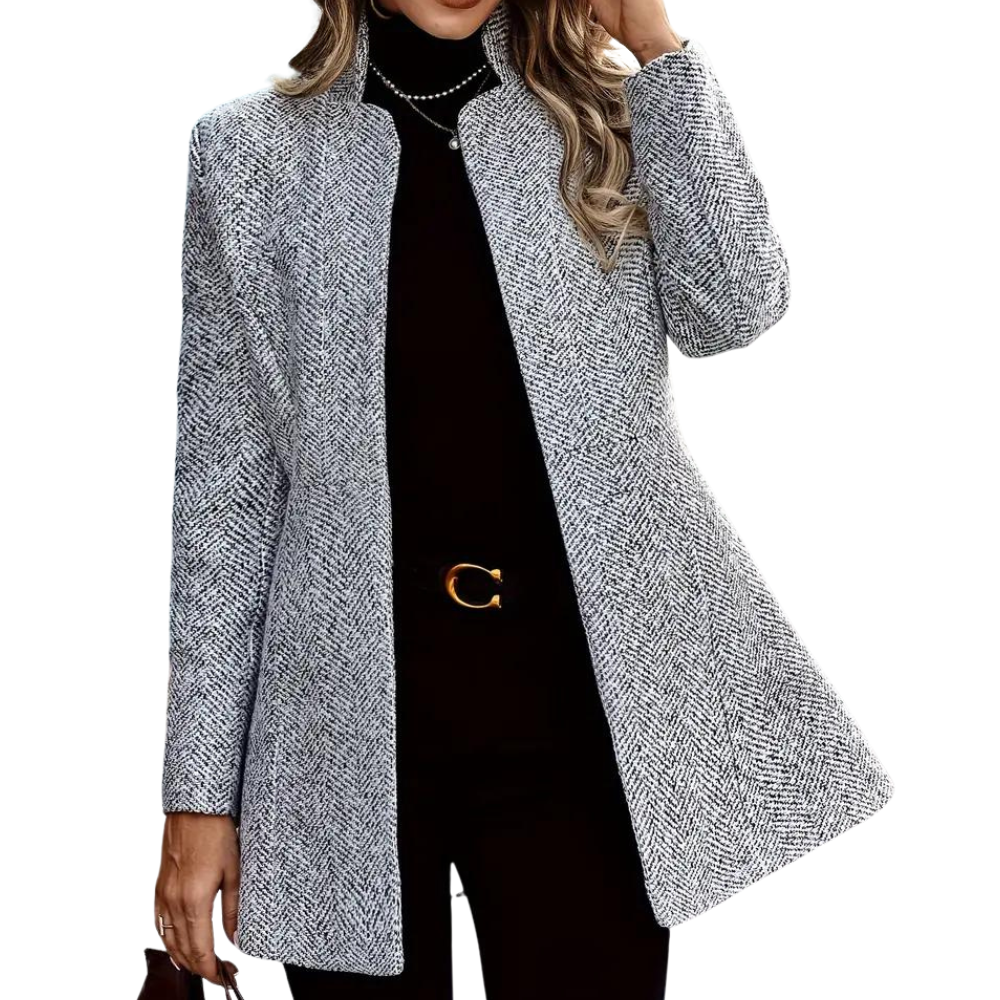 Ankle Length Coat with Notch Lapels – Elegant Winter Coat