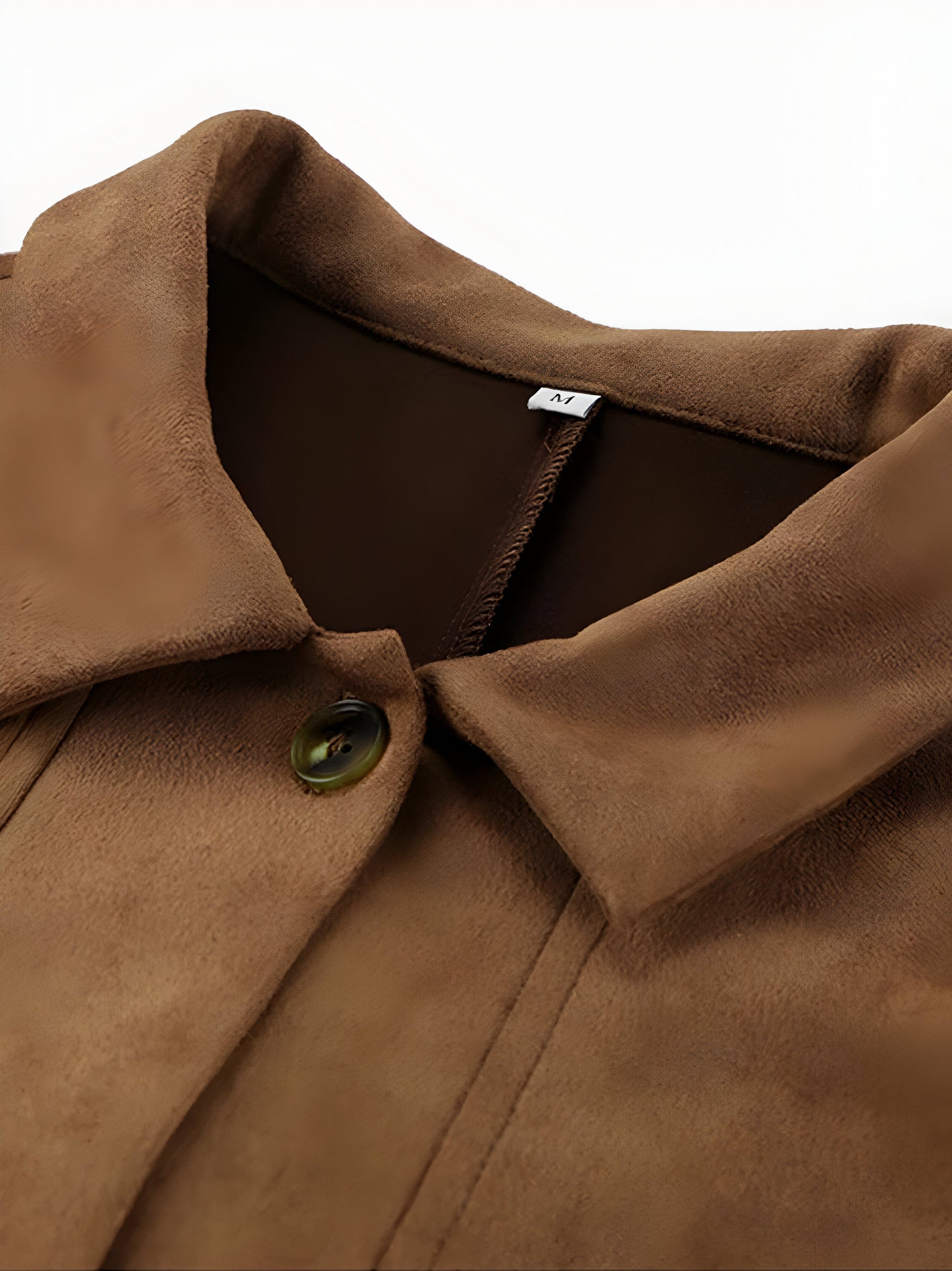 Oversized Button Front Jacket for Women – Mid-Length Relaxed Fit Coat for Spring and Autumn-Coats & Jackets-Urban Devyne-Urban Devyne