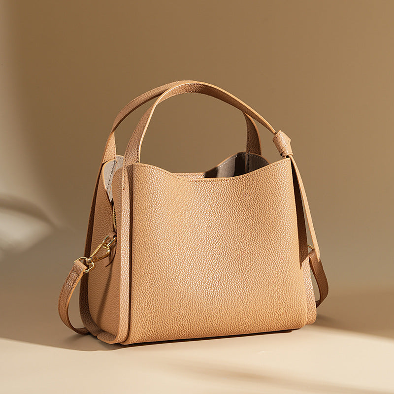 Ember | Leather Bucket Bag-Shoulder Bag-Urban Devyne-Camel-Urban Devyne