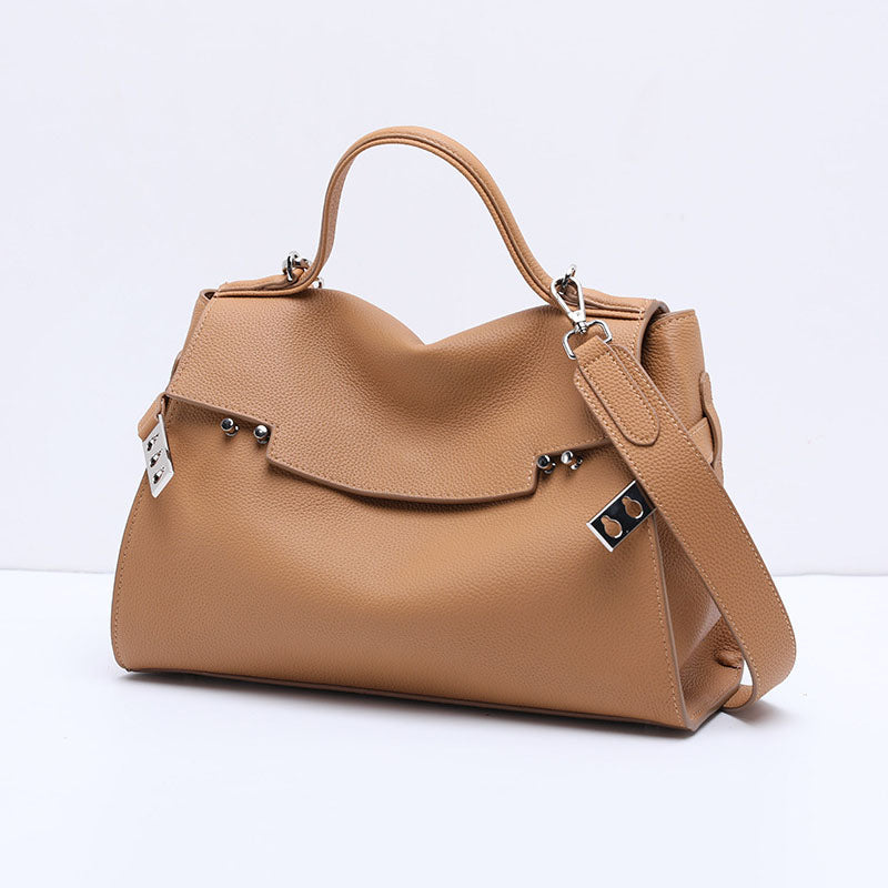 Maison | Structured Leather Shoulder Bag-Shoulder Bag-Urban Devyne-Urban Devyne