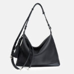 Diora | Leather Hobo Shoulder Bag-Shoulder Bag / Crossbody Bag-Urban Devyne-Black-Urban Devyne