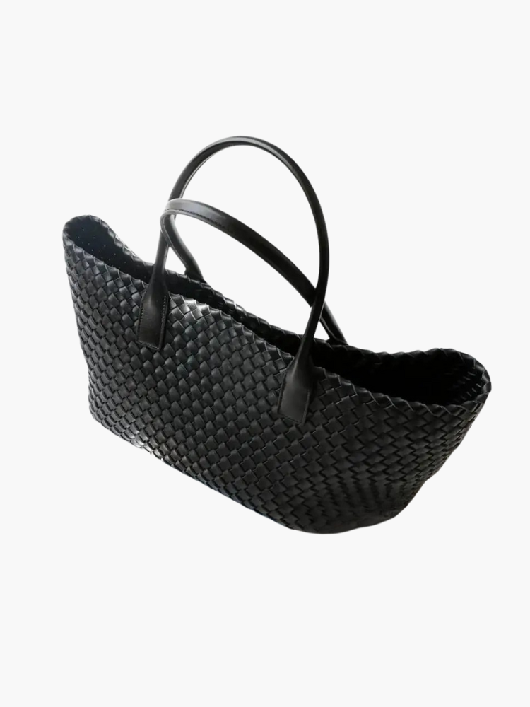 Selwyn | Woven Leather Tote Bag-Tote Bags-Urban Devyne-Urban Devyne