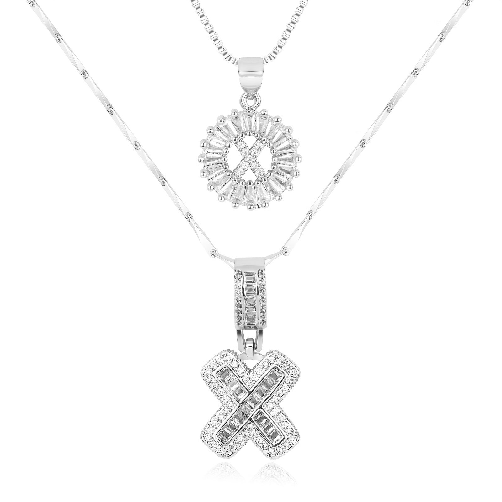 Olivia 14k Diamond Letter Initial Necklaces
