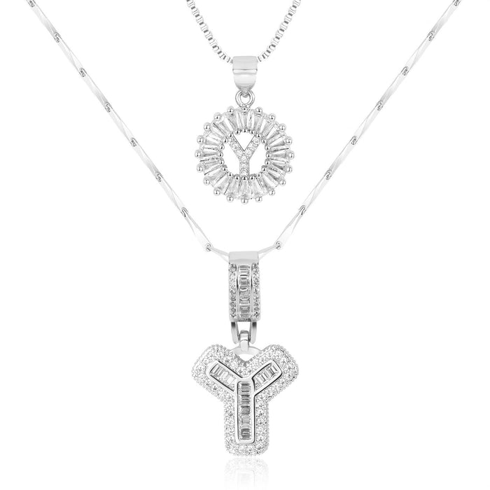 Olivia 14k Diamond Letter Initial Necklaces