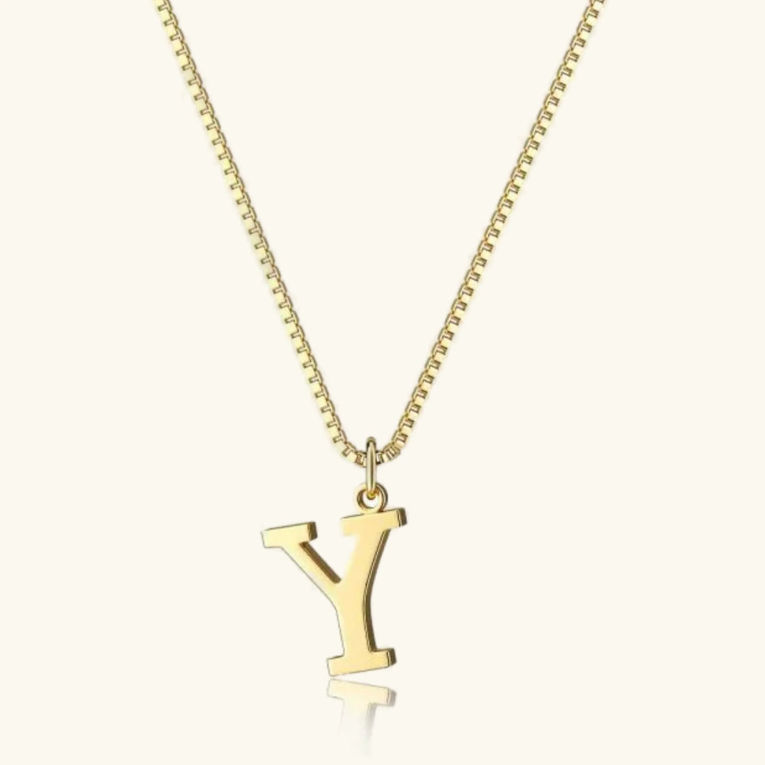 Gold Letter Initial Necklace