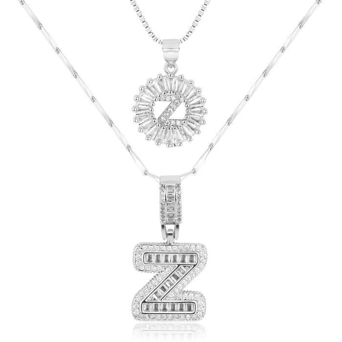 Olivia 14k Diamond Letter Initial Necklaces
