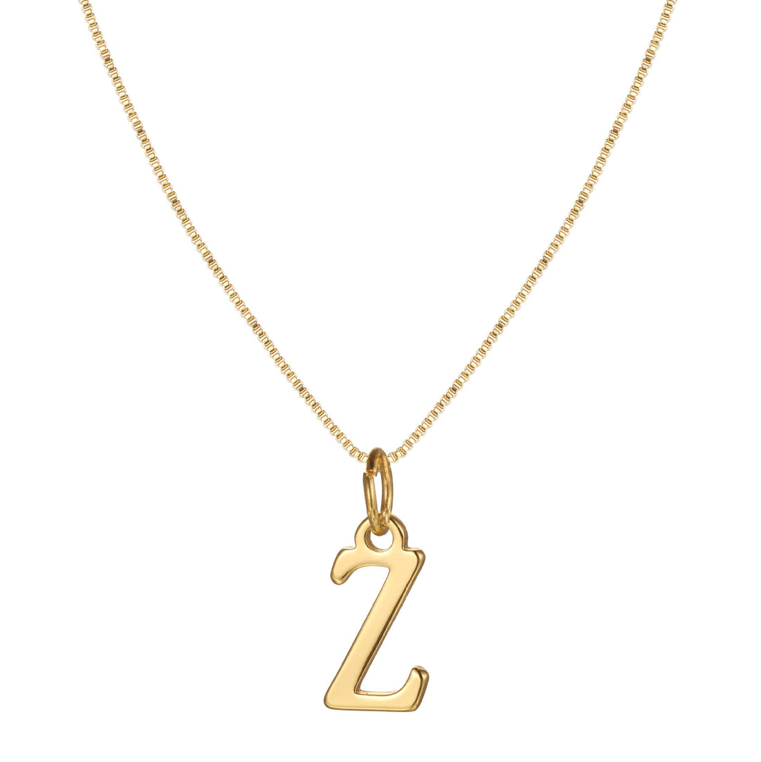 Charlene 14k Minimal Serif Initial Necklace