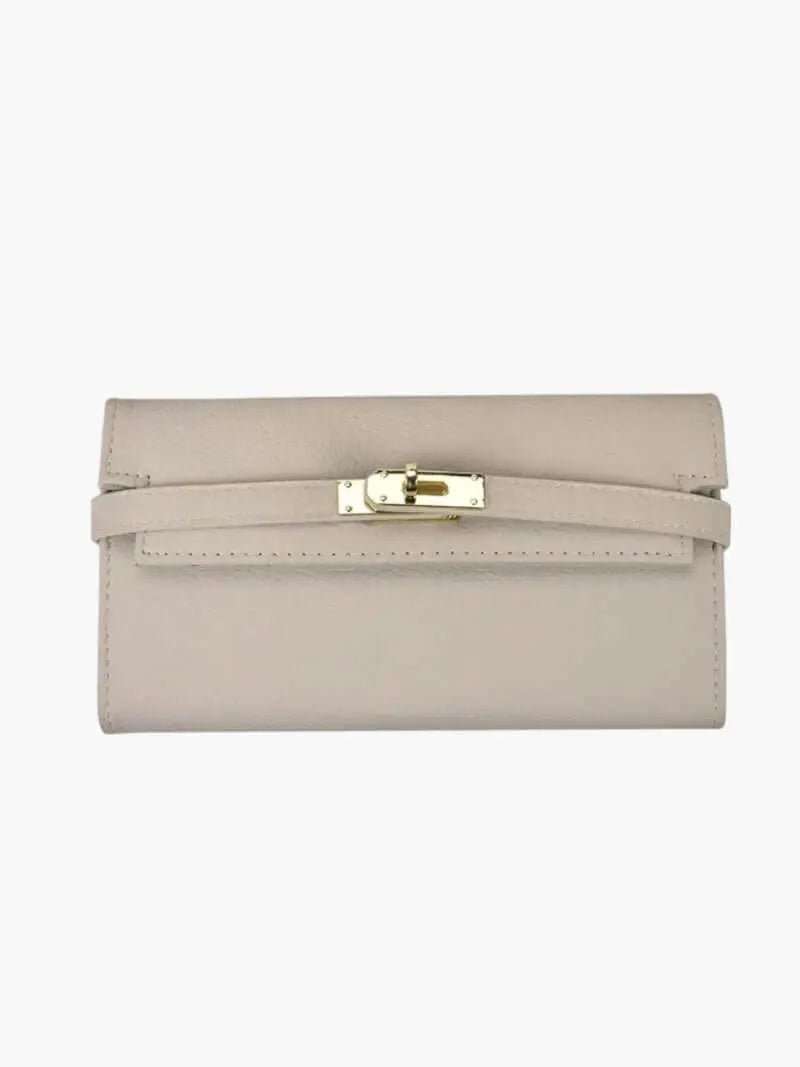 Arielle | Leather Wallet-Wallet-Urban Devyne-Beige-Urban Devyne