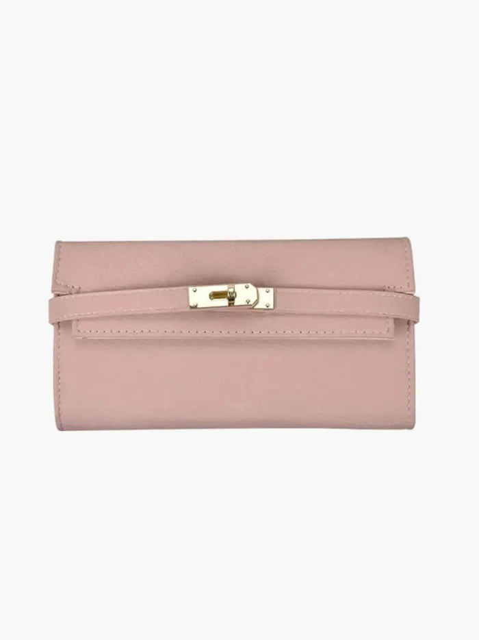 Arielle | Leather Wallet-Wallet-Urban Devyne-Salmon Pink-Urban Devyne