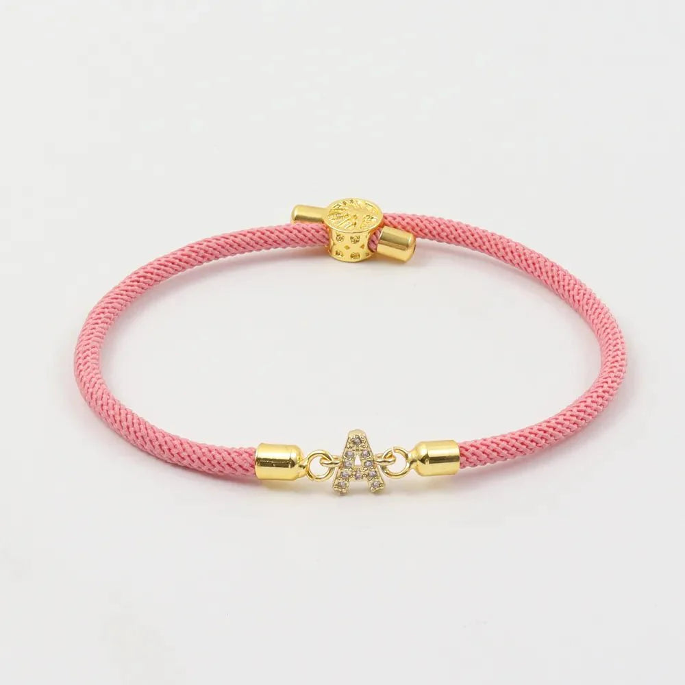 Lucy Adjustable Letter Initial Bracelets