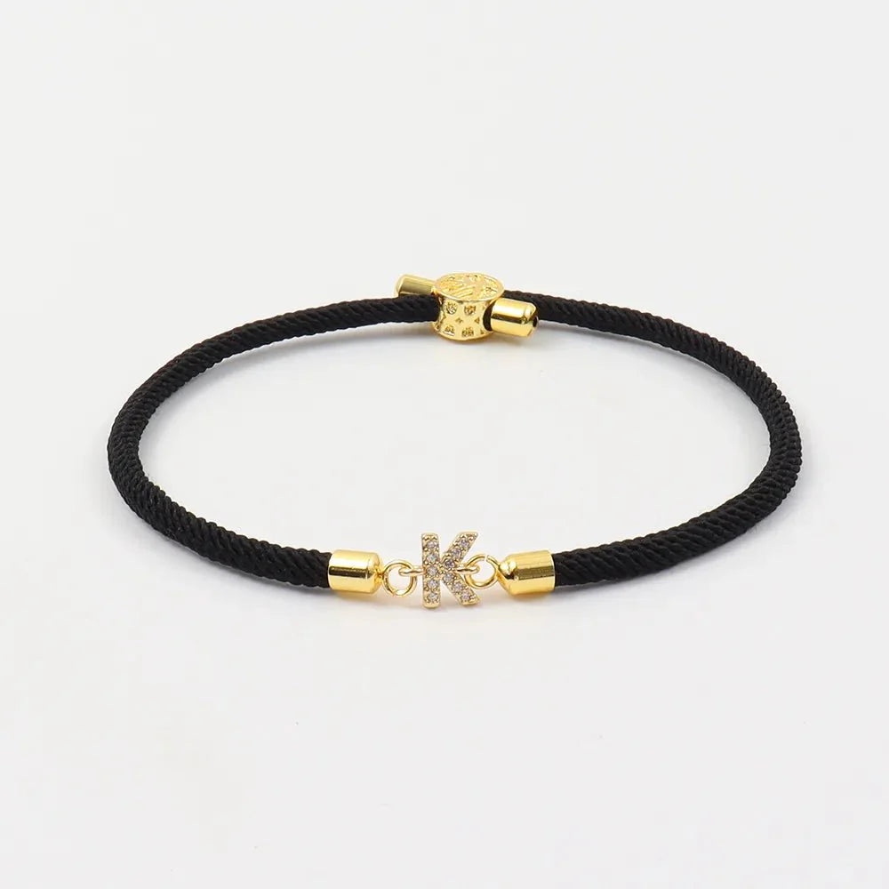 Lucy Adjustable Letter Initial Bracelets