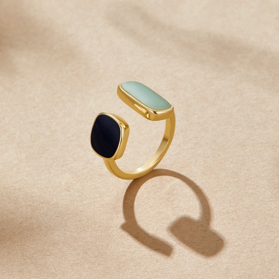 Clarissa | Aquamarine Stone Wrap Ring-Ring-Urban Devyne-Gold Blue-US 5-7-Urban Devyne