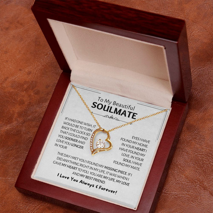 My Beautiful Soulmate - My Home - Forever Love Necklace