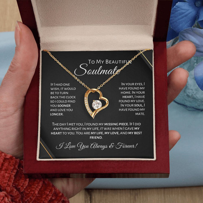 To My Beautiful Soulmate - Missing Piece - Necklace