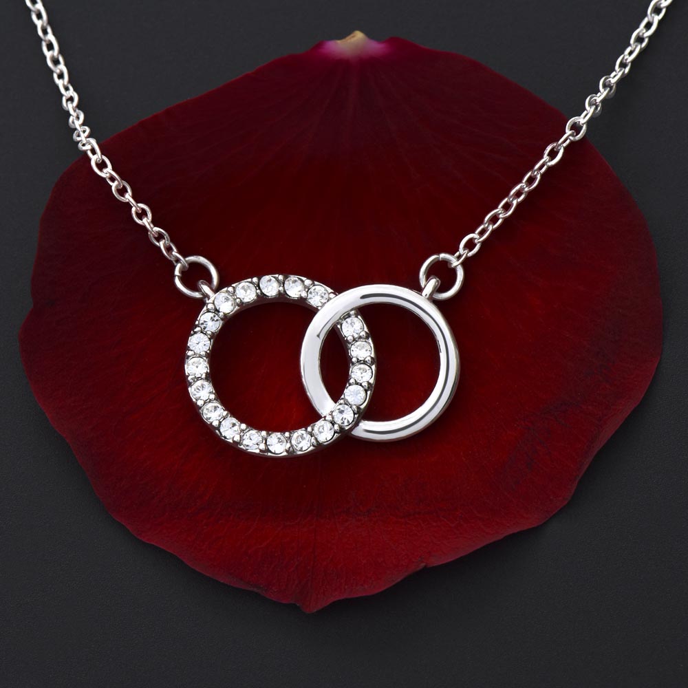 My Daughter - Love Mom - Braver, Stronger - Interlocked Design